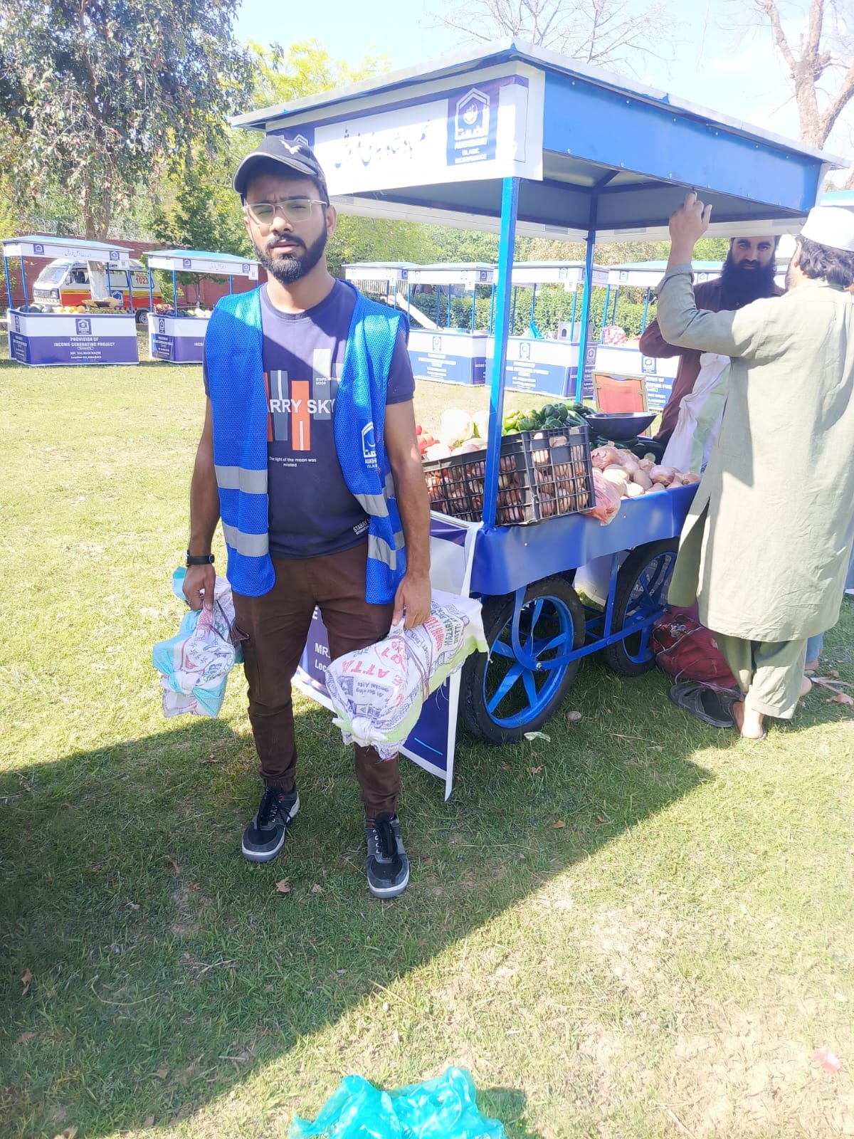 Volunteer work for Alkhidmat Organization