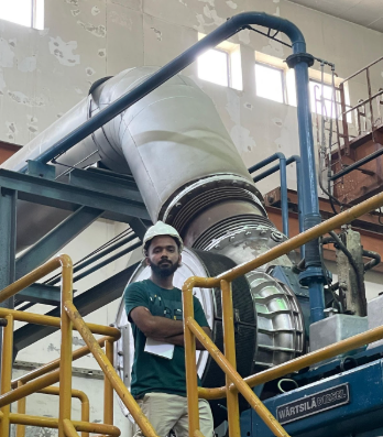 Mechanical internship at Kohinoor Textile Mills with power generation equipment