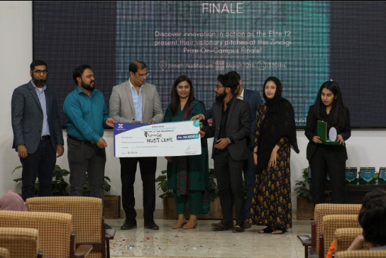 Winning team at Zindigi Prize EME Campus NUST 2024